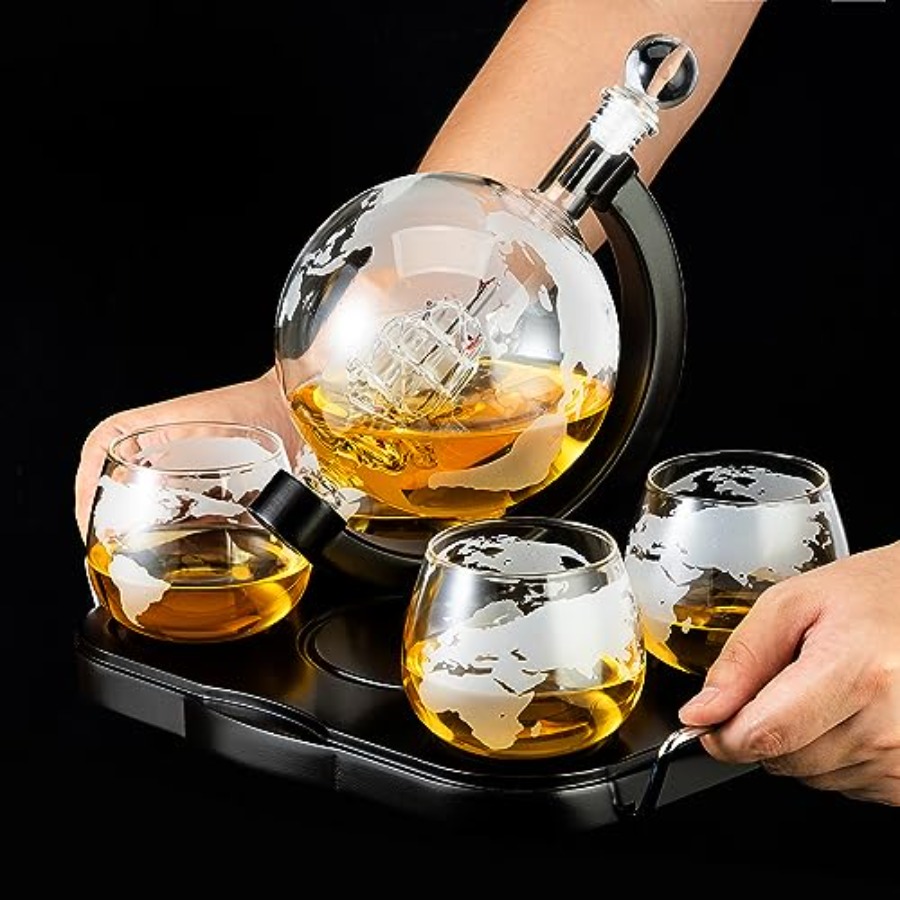 Whiskey Decanter Globe Set Gif - Decanter Globe Set reseña y precio