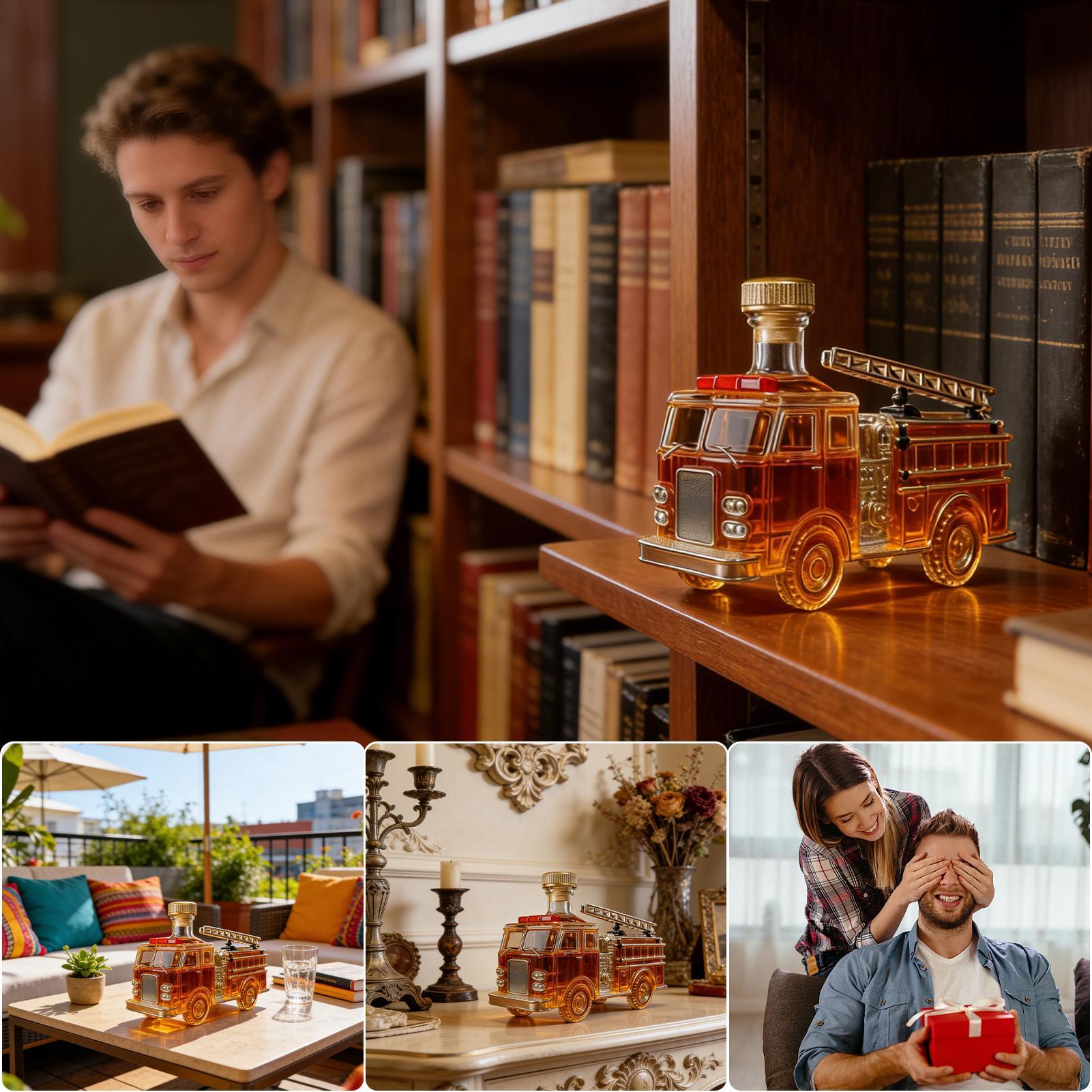 Whiskey Bottle 300ml Fire Truc - Home Bar And Cabinet reseña y precio