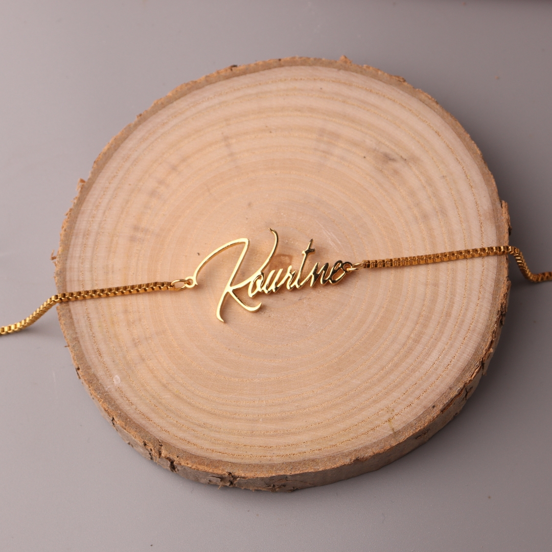 Personalised Gold Name Necklac - Bar Cart Gold reseña y precio
