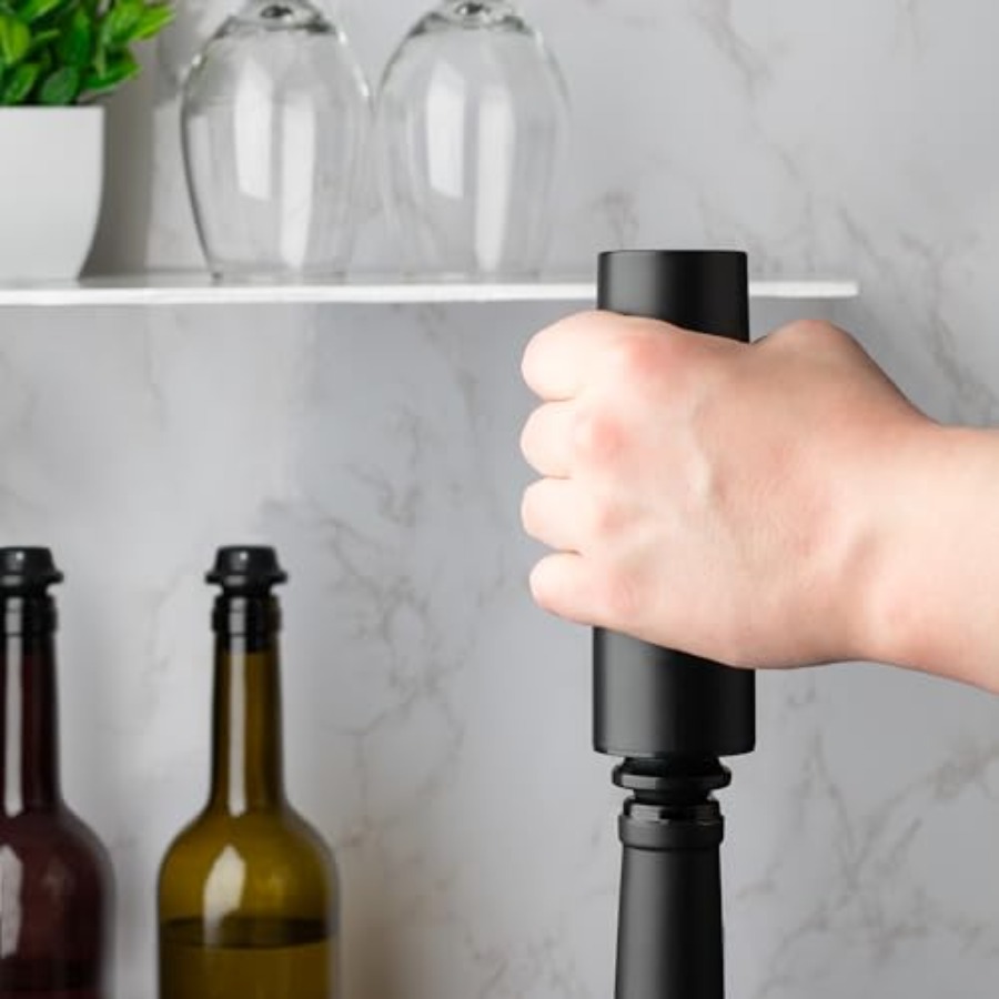 - Rechargeable Wine Saver Vacu - Wine Preservation Pump reseña y precio