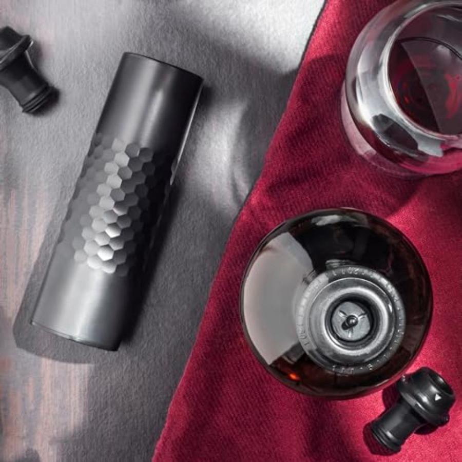- Rechargeable Wine Saver Vacu - Wine Preservation Pump reseña y precio