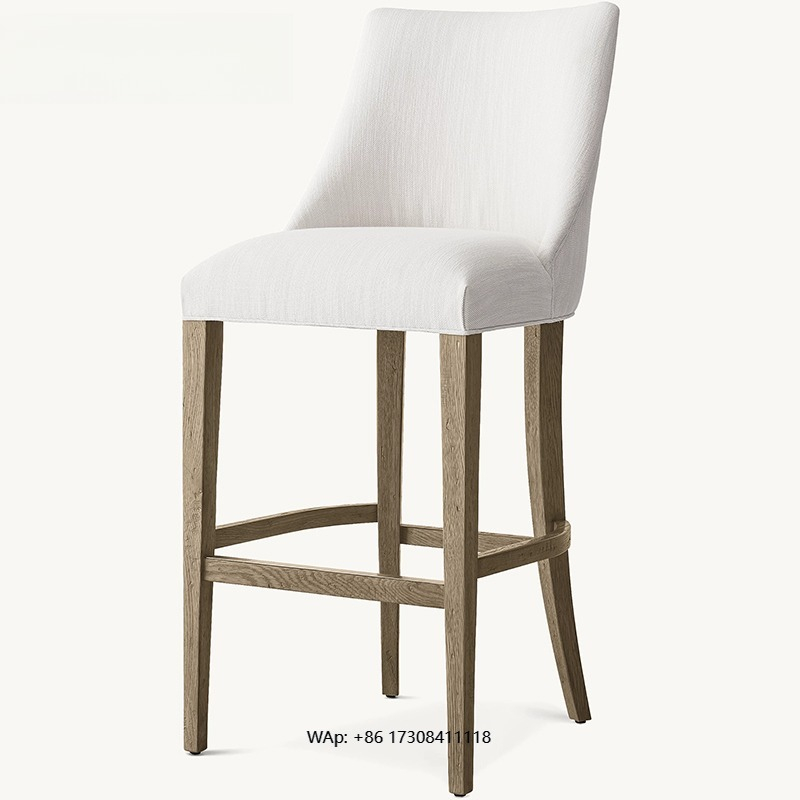 Light luxury solid wood bar ch - Home Bar Stools reseña y precio