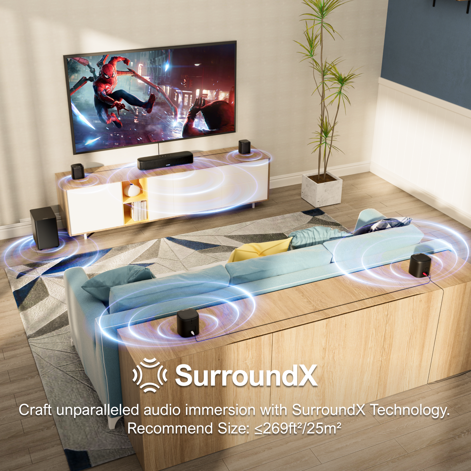 ULTIMEA 7.1 Channel Sound Bar  - Home Bar And Theater reseña y precio