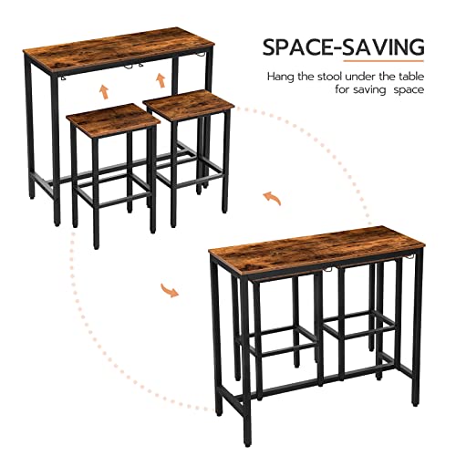 Industrial Bar Height Table Wi - Home Bar Stools reseña y precio