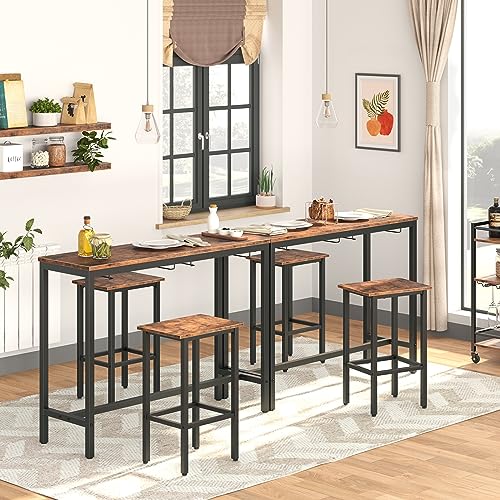 Industrial Bar Height Table Wi - Home Bar Stools reseña y precio