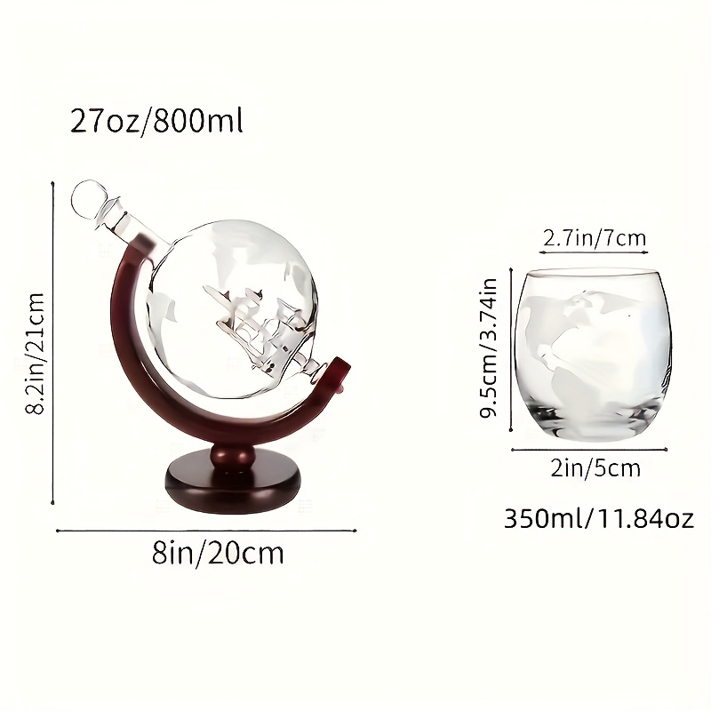 Whiskey Decanter Set for Men F - Decanter Globe Set reseña y precio
