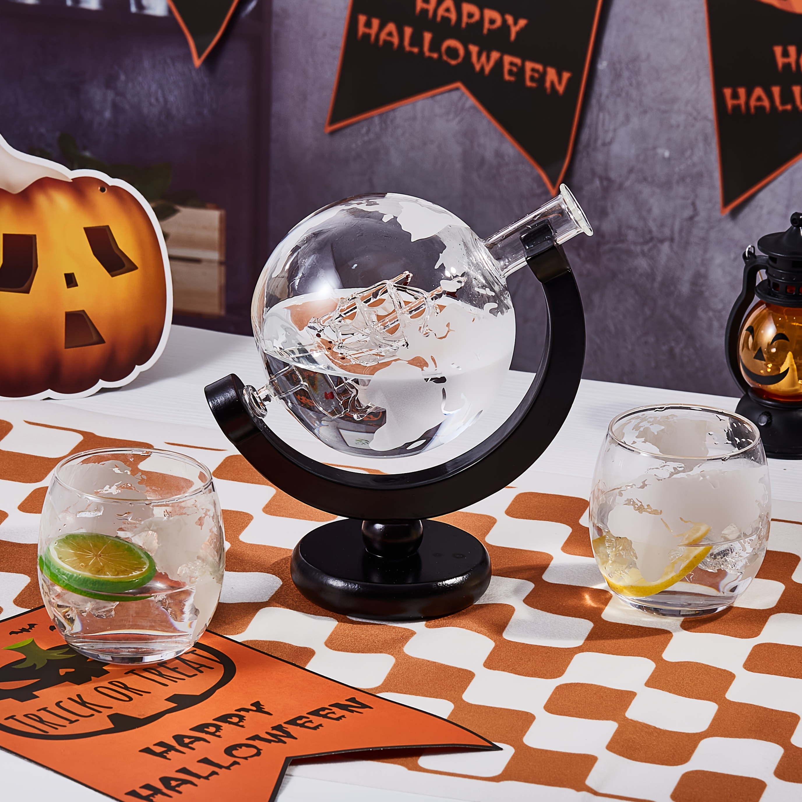 Whiskey Decanter Set for Men F - Decanter Globe Set reseña y precio