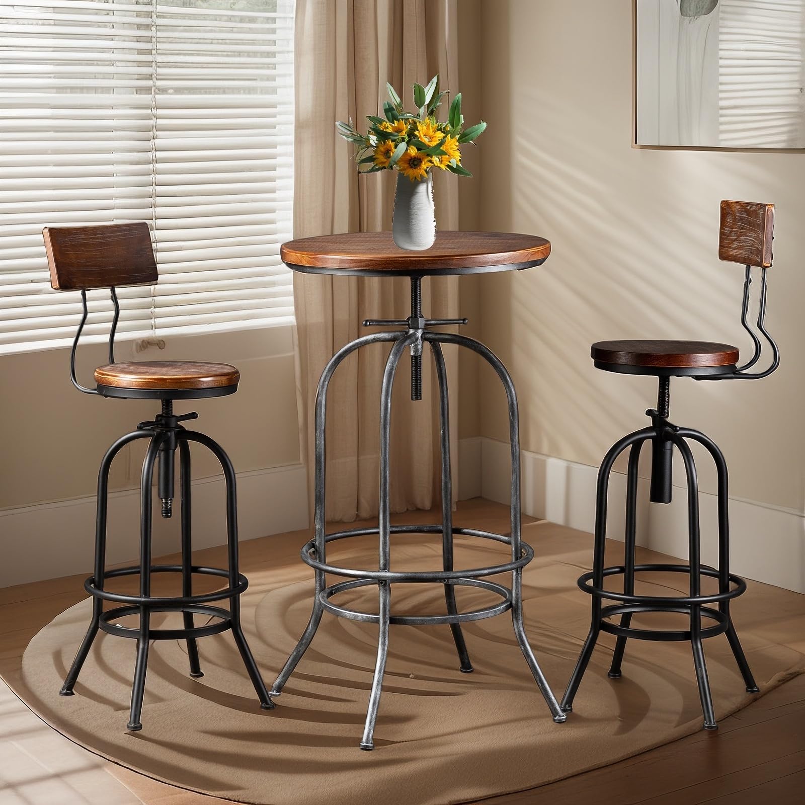 Industrial Bar Stool Height Ad - Home Bar Stools reseña y precio