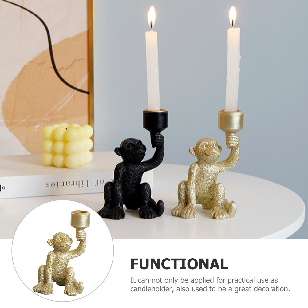 Resin Monkey Pillar Holder Des - Home Bar Stand reseña y precio