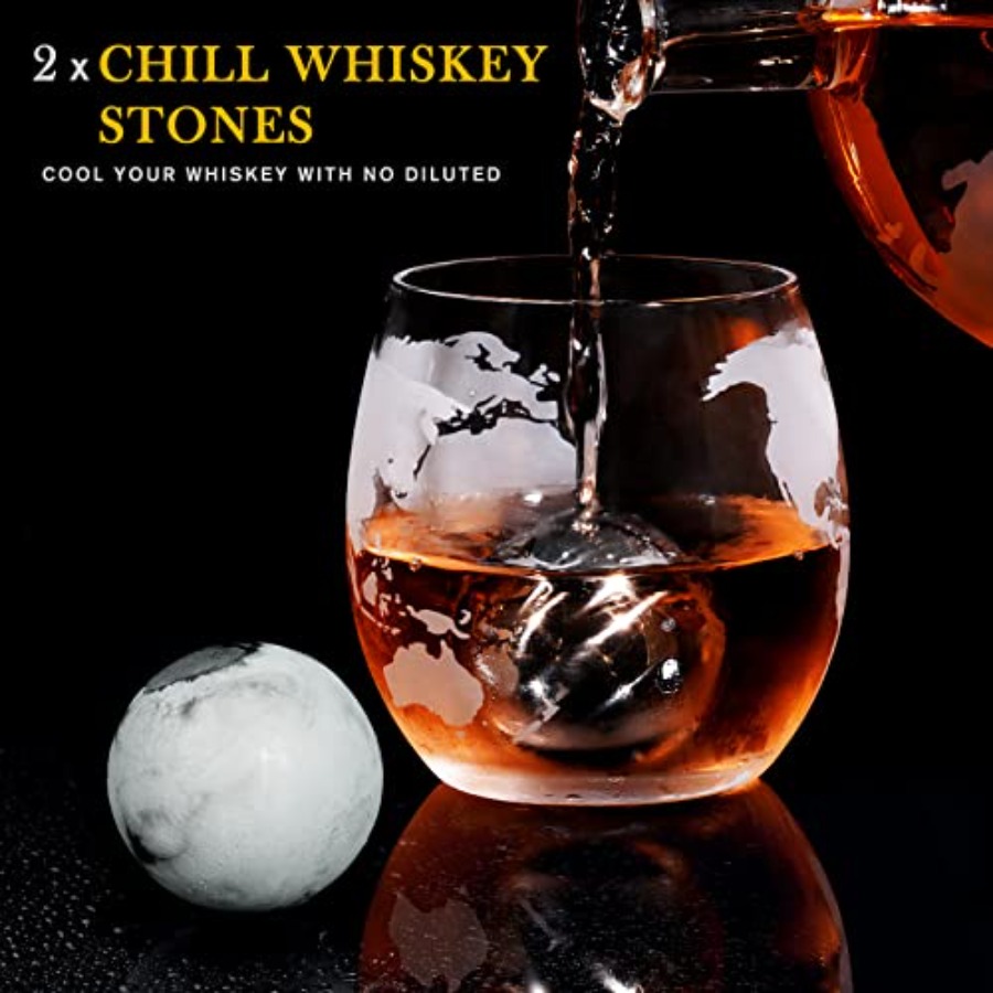 Gifts for Men Dad Fathers Day, - Decanter Globe Set reseña y precio