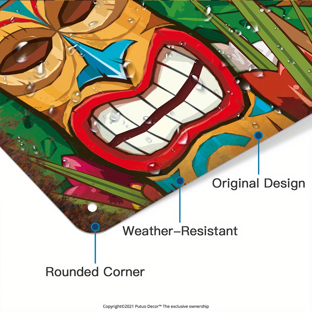 Custom  Decor Tiki Bar Sign, P - Home Bar Cafe reseña y precio