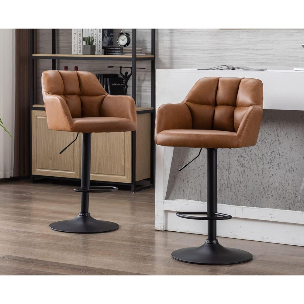 Set of 4 Adjustable Swivel Bar - Home Bar Stools reseña y precio
