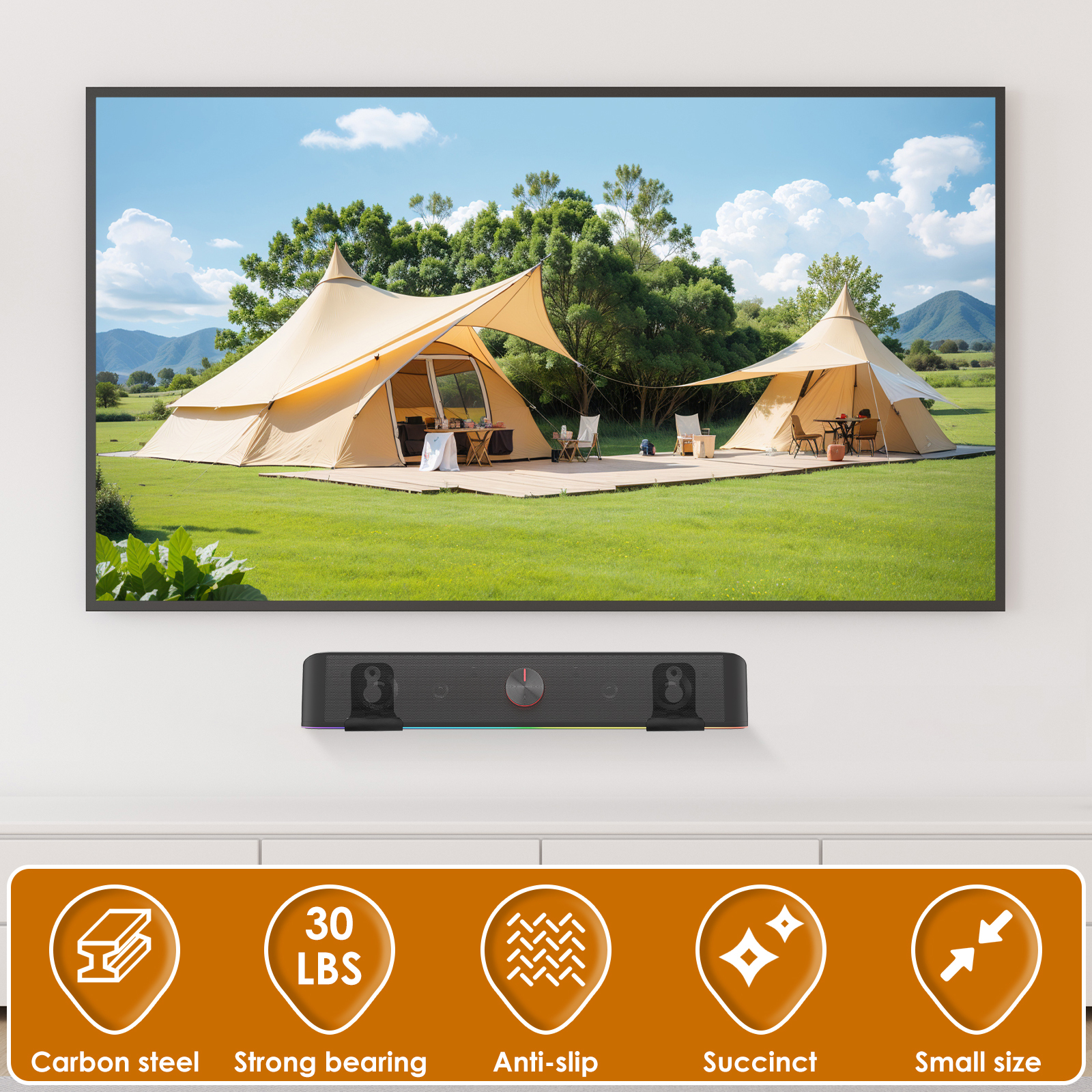 2Pcs Soundbar Speaker Stands W - Home Bar Setup reseña y precio