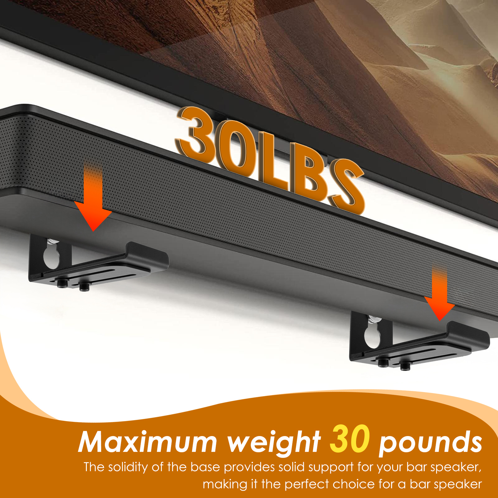 2Pcs Soundbar Speaker Stands W - Home Bar Setup reseña y precio