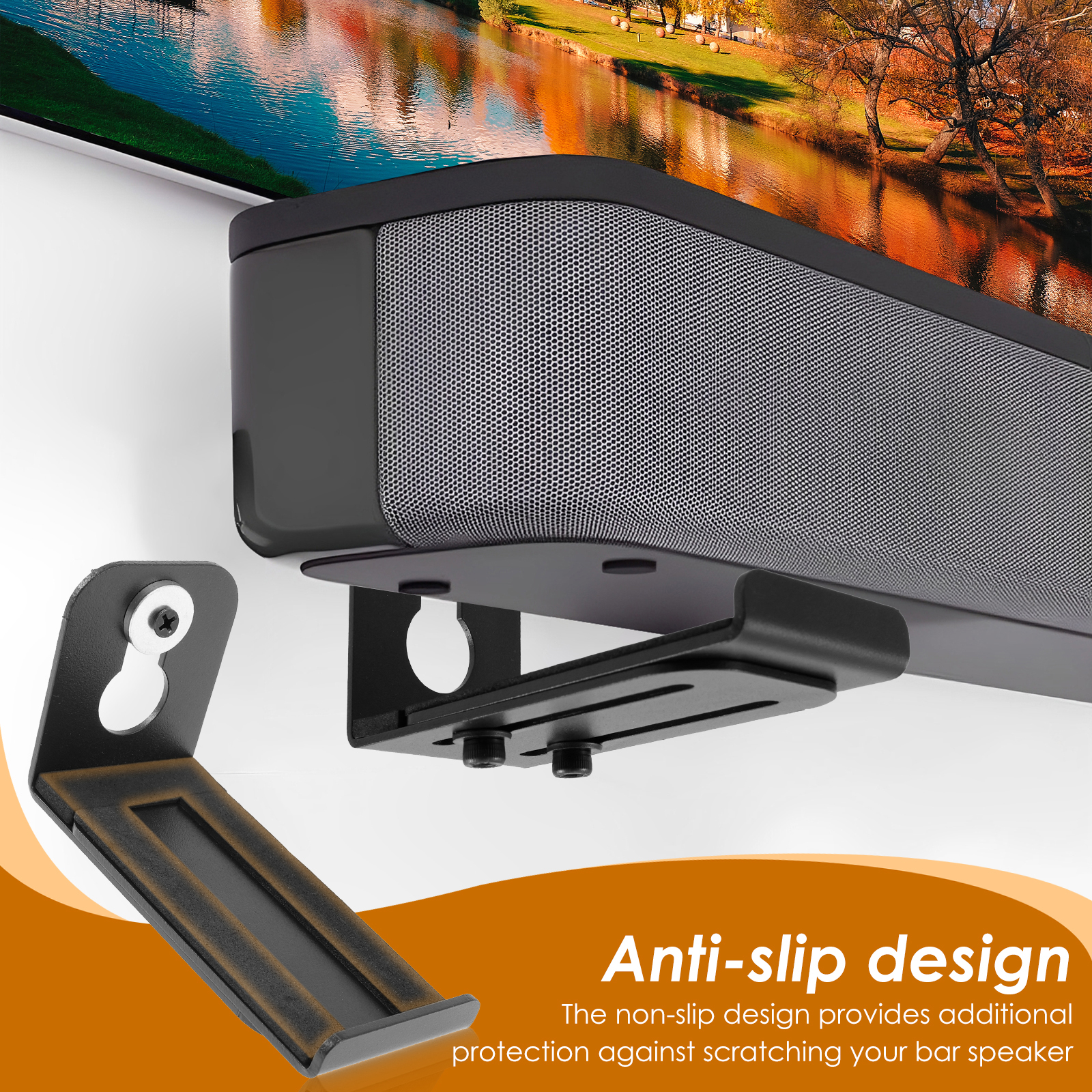 2Pcs Soundbar Speaker Stands W - Home Bar Setup reseña y precio