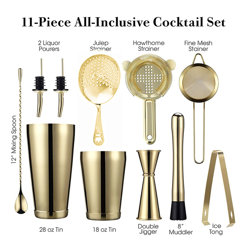 Cocktail Shaker Bar Set: 2 Wei - Boston Shaker Set reseña y precio