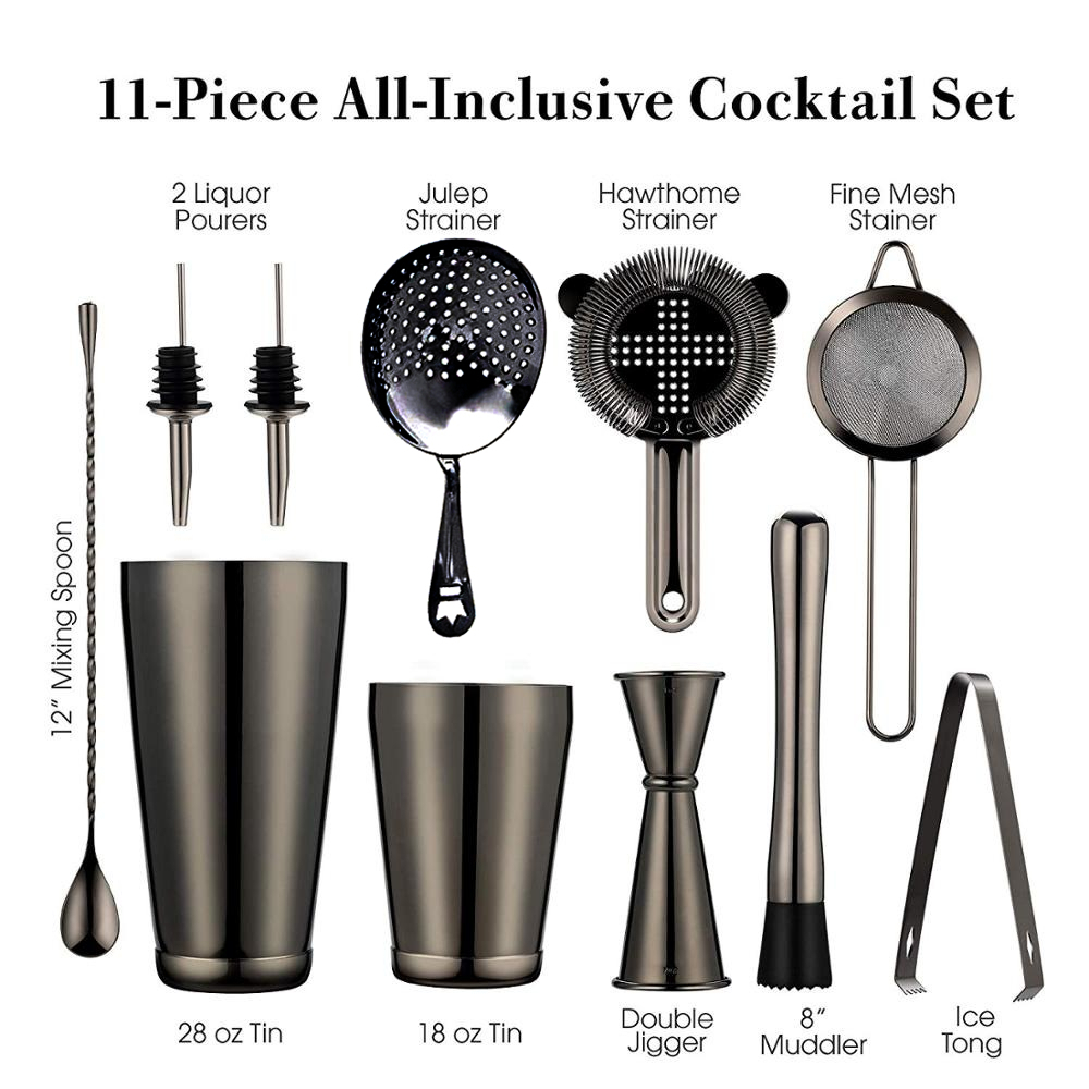 Cocktail Shaker Bar Set: 2 Wei - Boston Shaker Set reseña y precio