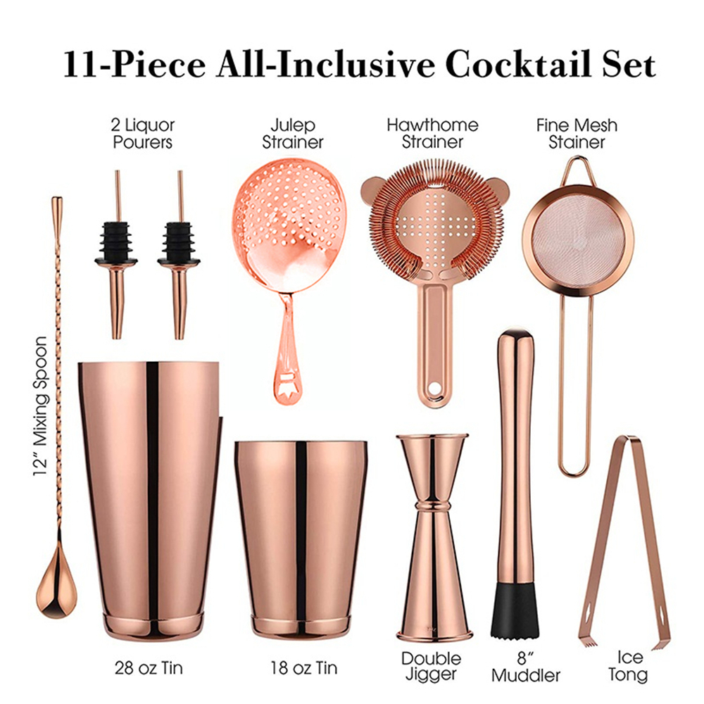 Cocktail Shaker Bar Set: 2 Wei - Boston Shaker Set reseña y precio