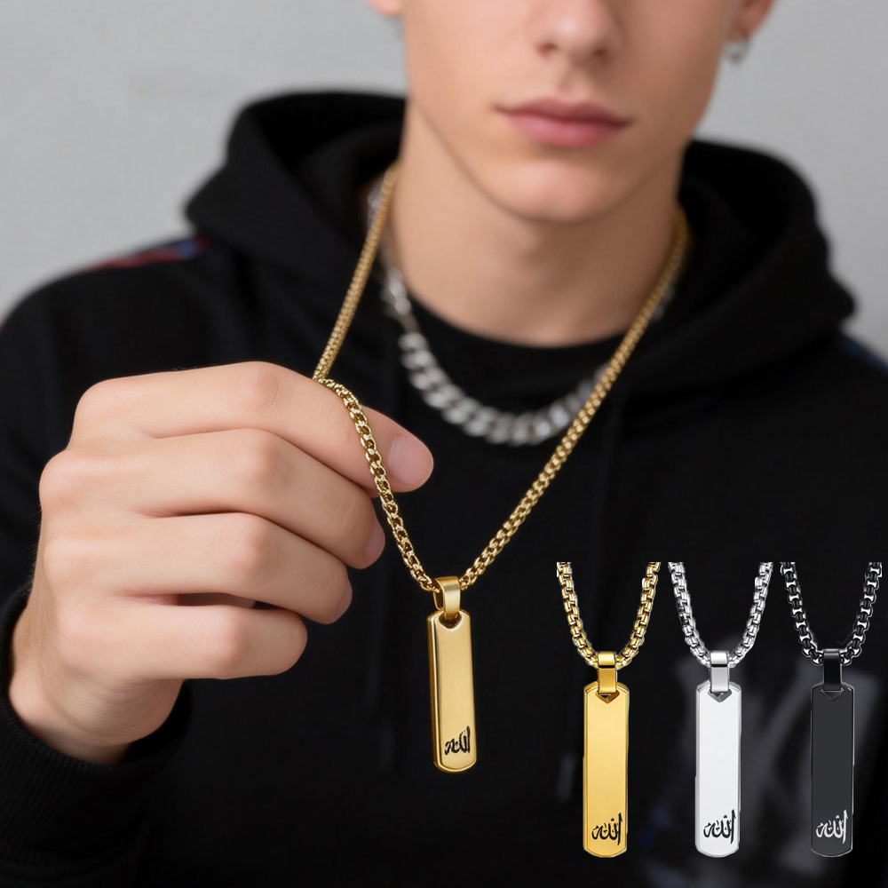 3D Bar Necklace, Cool Simple D - Bar Cart Gold reseña y precio