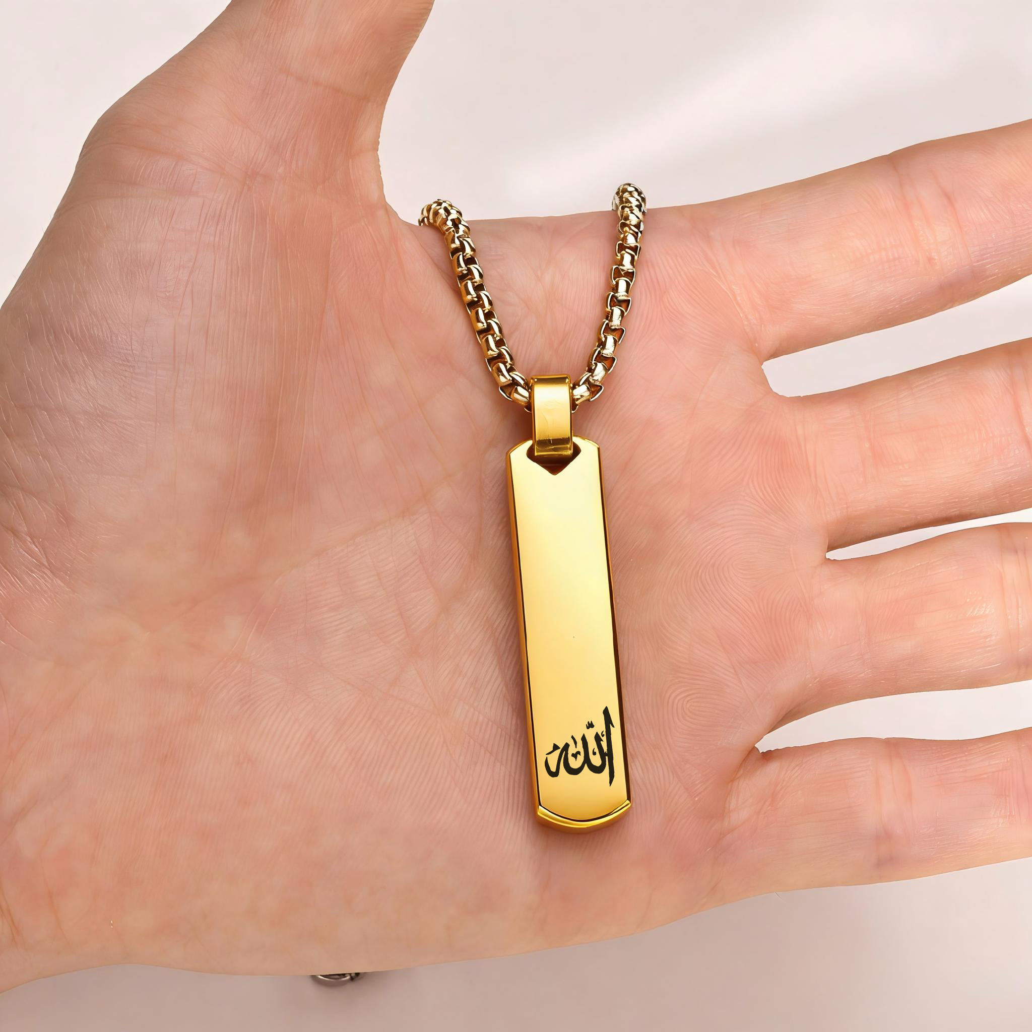 3D Bar Necklace, Cool Simple D - Bar Cart Gold reseña y precio