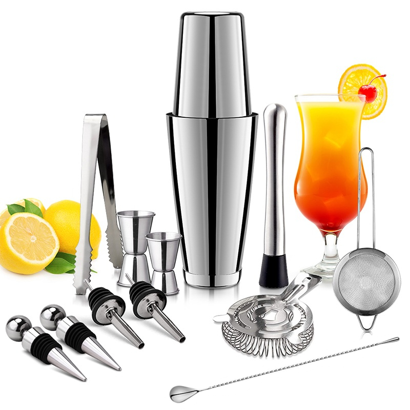 13Pcs/Set Stainless Steel Cock - Boston Shaker Set reseña y precio