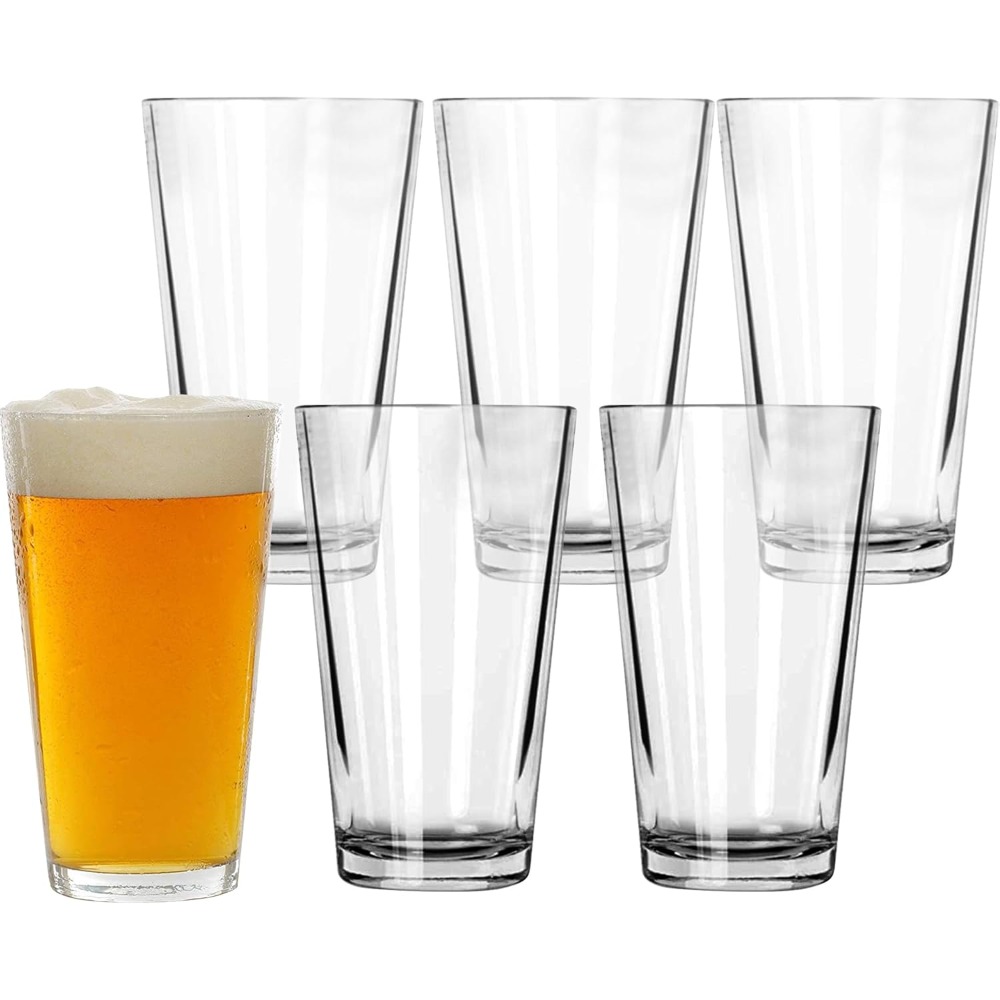 16 oz Pint Glasses 6 Pcs Set D - Highball Glass Set reseña y precio