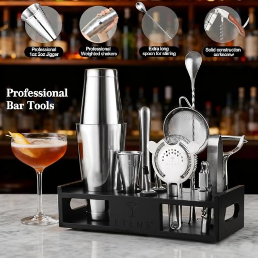Cocktail Shaker Set Drink Mixe - Boston Shaker Set reseña y precio