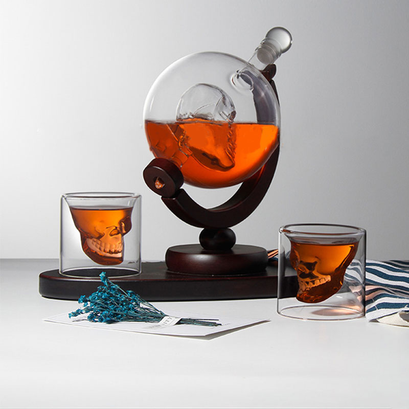 Skull Globe Whiskey Decanter S - Decanter Globe Set reseña y precio