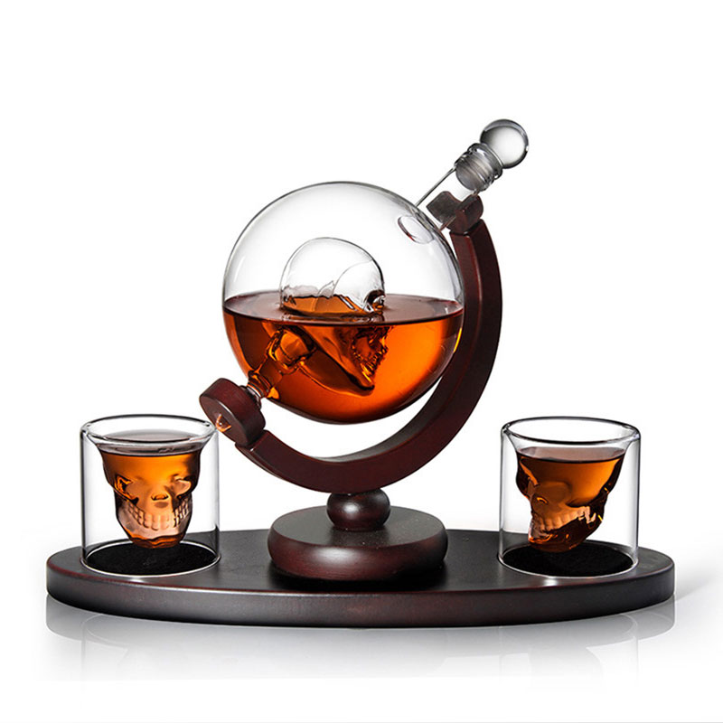 Skull Globe Whiskey Decanter S - Decanter Globe Set reseña y precio