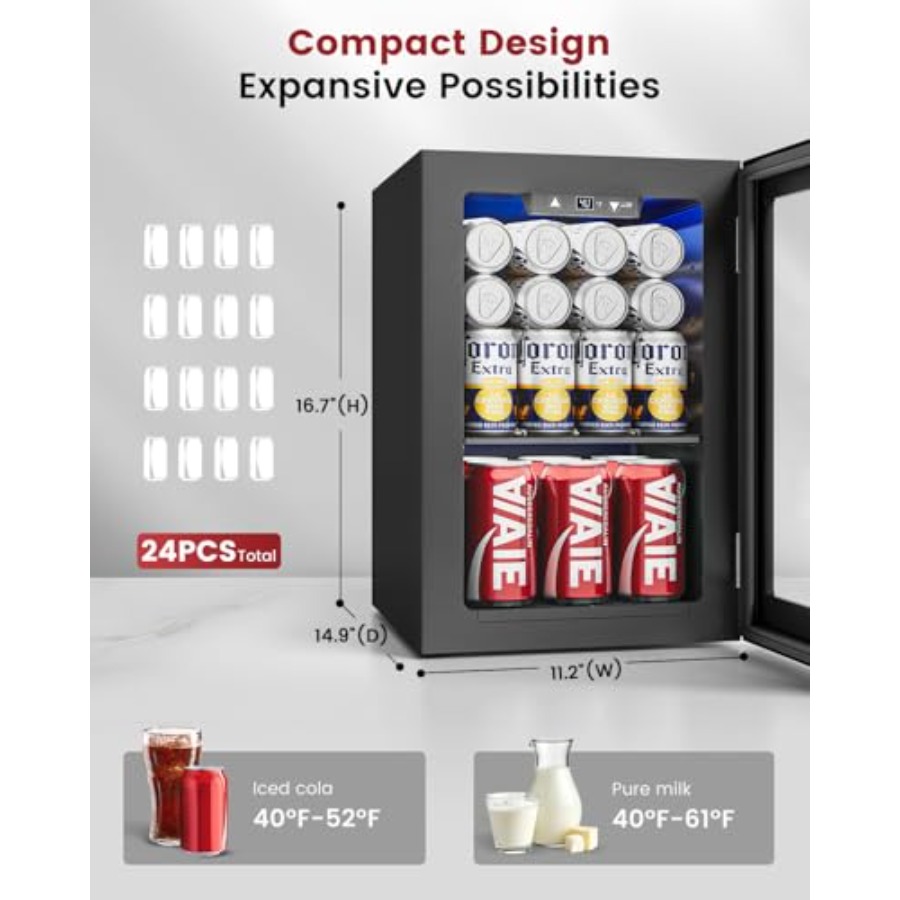 Beverage refrigerator for offi - Home Bar And Fridge reseña y precio