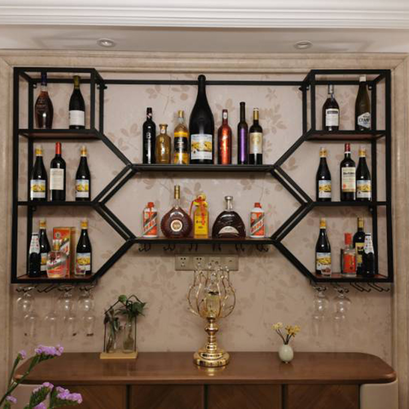 Metal Shelves Wine Cabinet Liv - Home Bar And Cabinet reseña y precio
