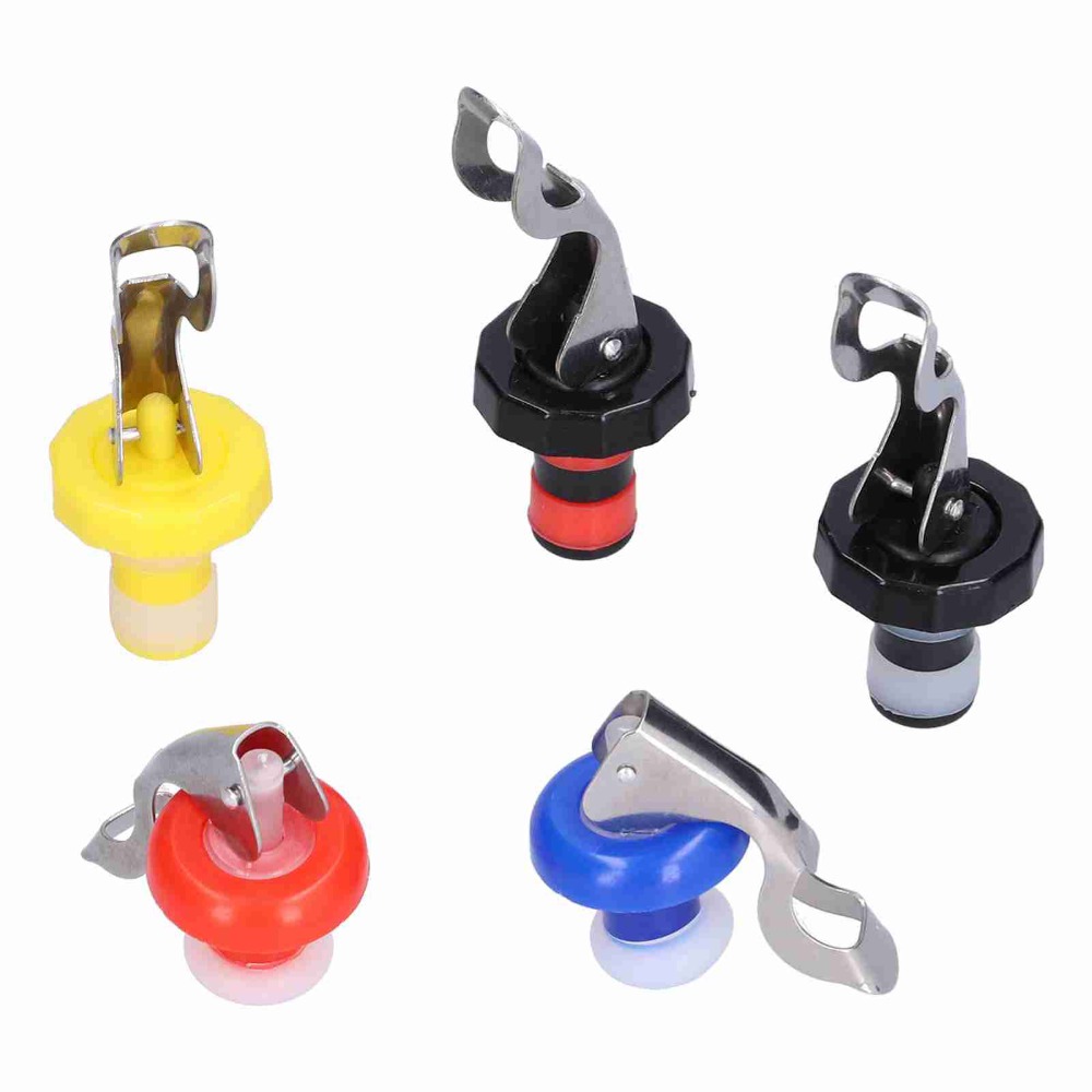 5pcs Silicone Wine Bottle Plug - Wine Preservation Pump reseña y precio