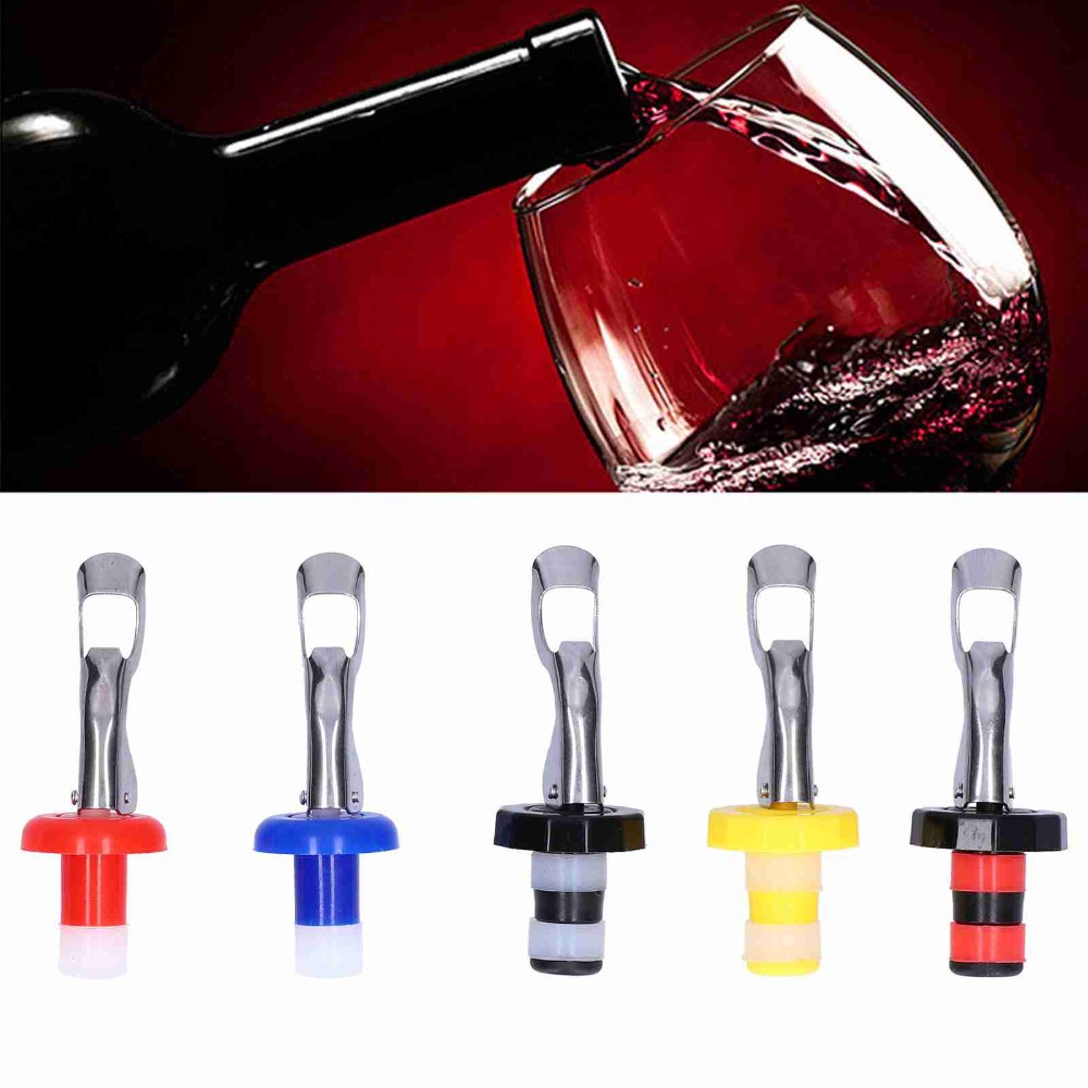 5pcs Silicone Wine Bottle Plug - Wine Preservation Pump reseña y precio
