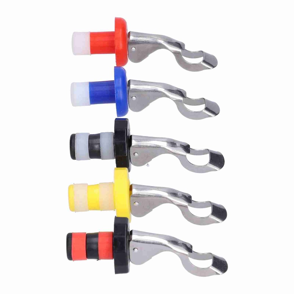 5pcs Silicone Wine Bottle Plug - Wine Preservation Pump reseña y precio
