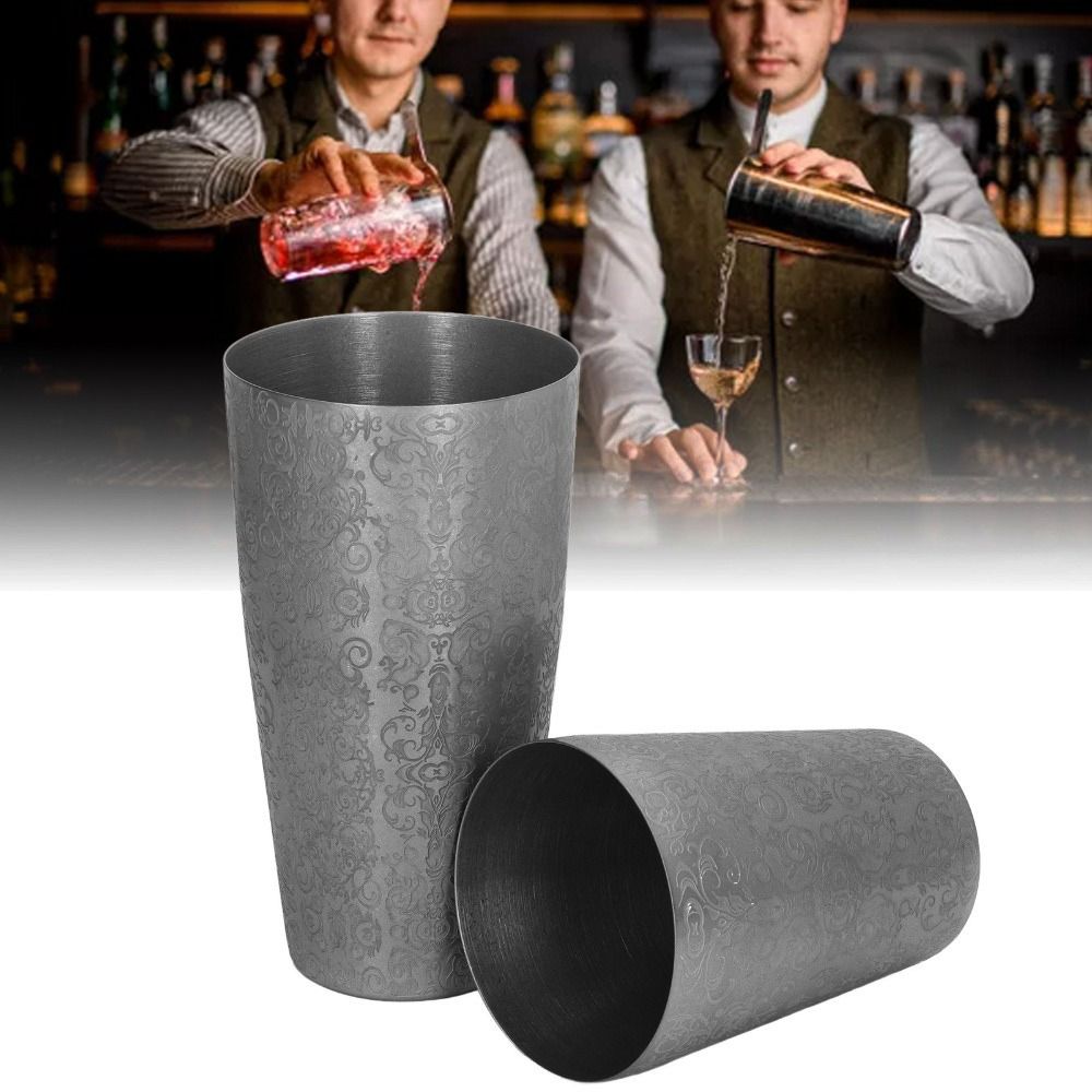 2 Piece Set Etched Pattern Bos - Boston Shaker Set reseña y precio