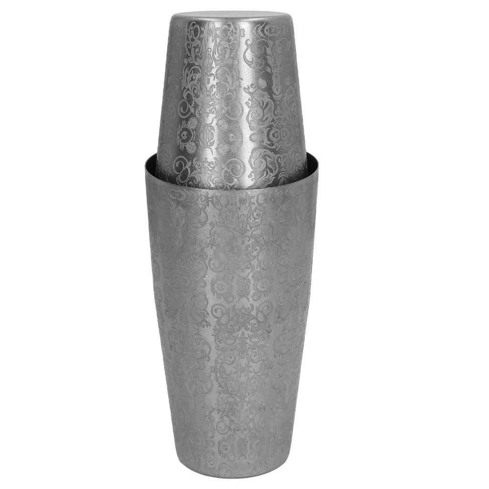 2 Piece Set Etched Pattern Bos - Boston Shaker Set reseña y precio