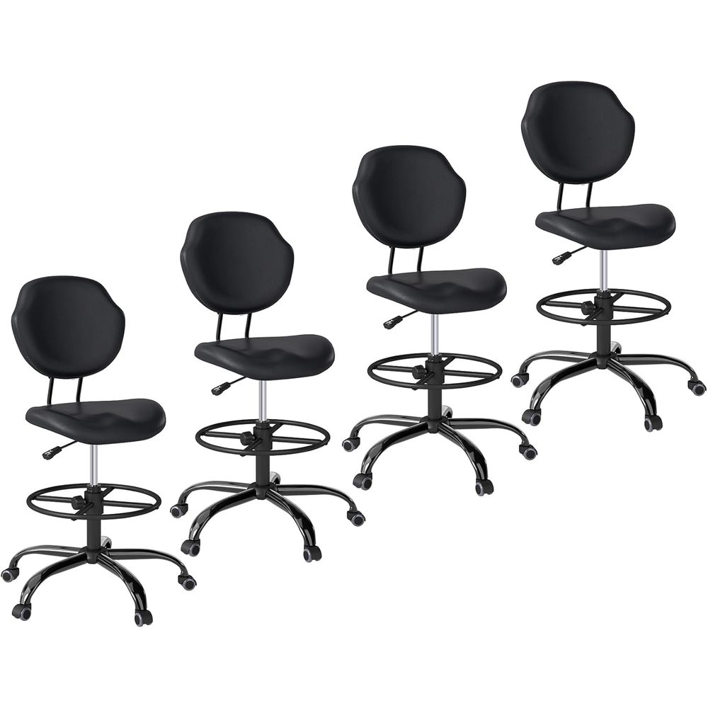 Ergonomic Swivel Chair with Lu - Home Bar Stools reseña y precio
