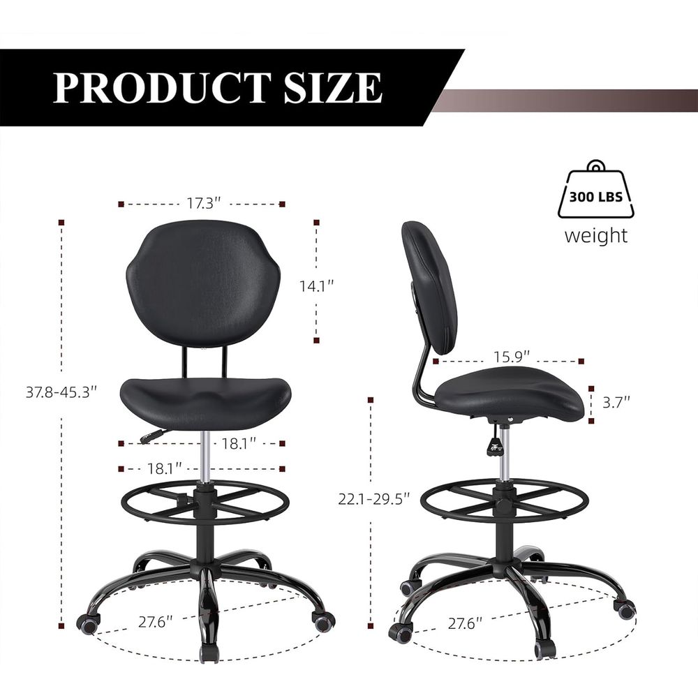 Ergonomic Swivel Chair with Lu - Home Bar Stools reseña y precio