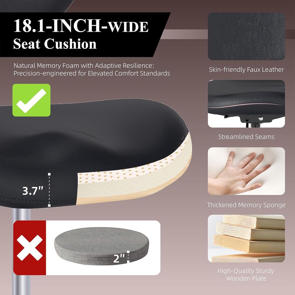 Ergonomic Swivel Chair with Lu - Home Bar Stools reseña y precio