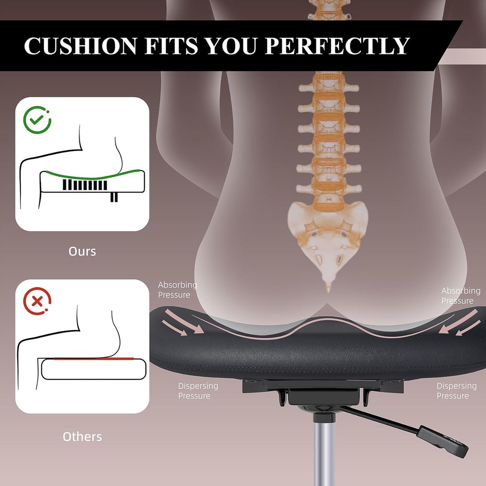 Ergonomic Swivel Chair with Lu - Home Bar Stools reseña y precio