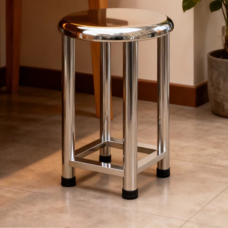 304 Stainless Steel Round Stoo - Home Bar Stools reseña y precio