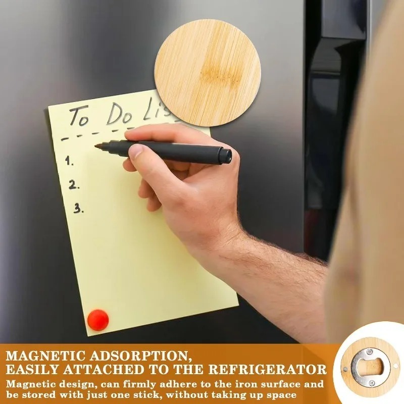 10/1pcs Magnetic Bamboo Bottle - Home Bar And Fridge reseña y precio