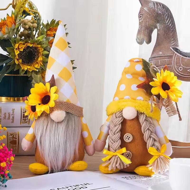 New Sunflower Farmhouse Gnome  - Home Bargains reseña y precio