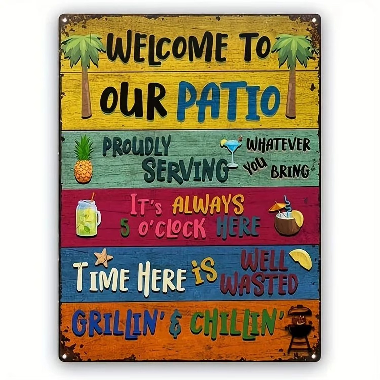 Quotes Plaque Metal Tin Signs  - Home Bar Cafe reseña y precio