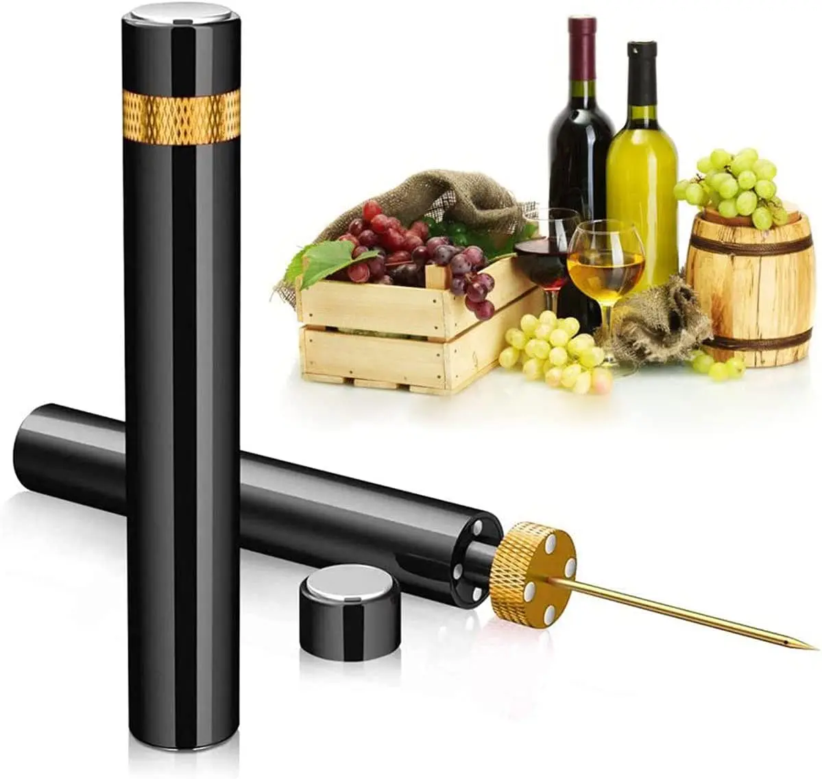 Red Wine Bottle Opener Air Pre - Wine Preservation Pump reseña y precio