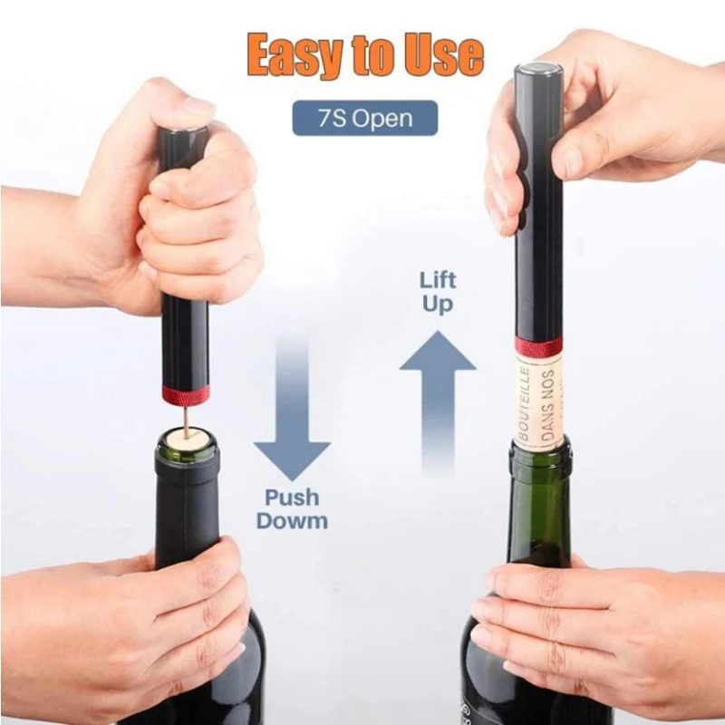 Red Wine Bottle Opener Air Pre - Wine Preservation Pump reseña y precio