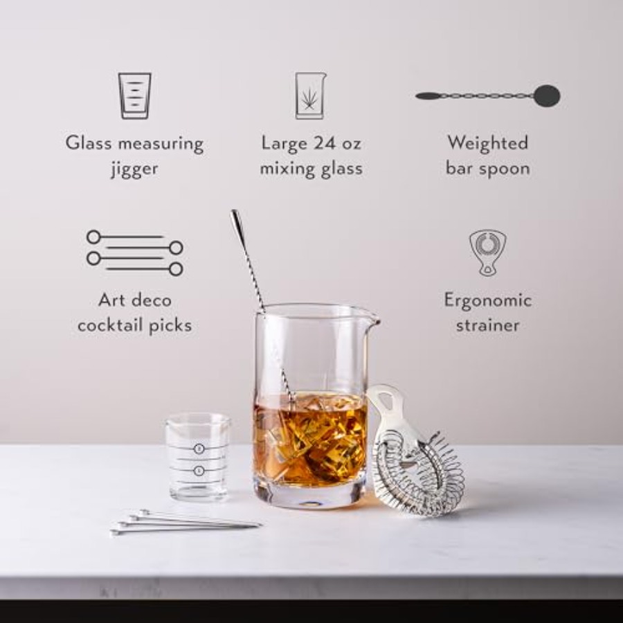 Cocktail Mixing Glass, Old Fas - Old Fashioned Glass reseña y precio