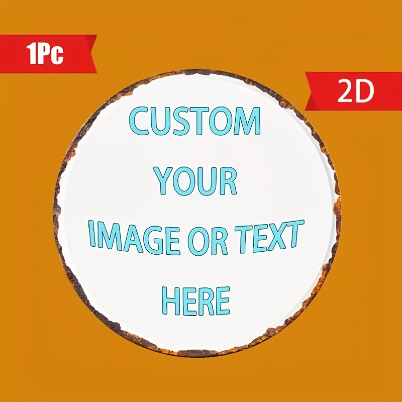 Custom Round Metal Tin Sign, P - Home Bar Cafe reseña y precio